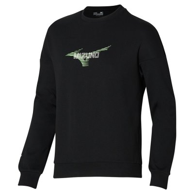 Camisa Mizuno Athletics Estampados Crew Mujer - Negros - Chile M875PNSZGK